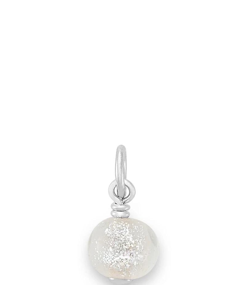 James Avery Glitter Mini Art Glass Bead Charm