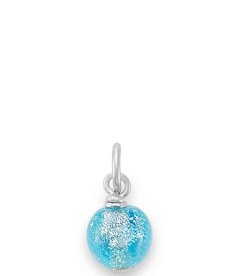 James Avery Glitter Mini Art Glass Bead Charm