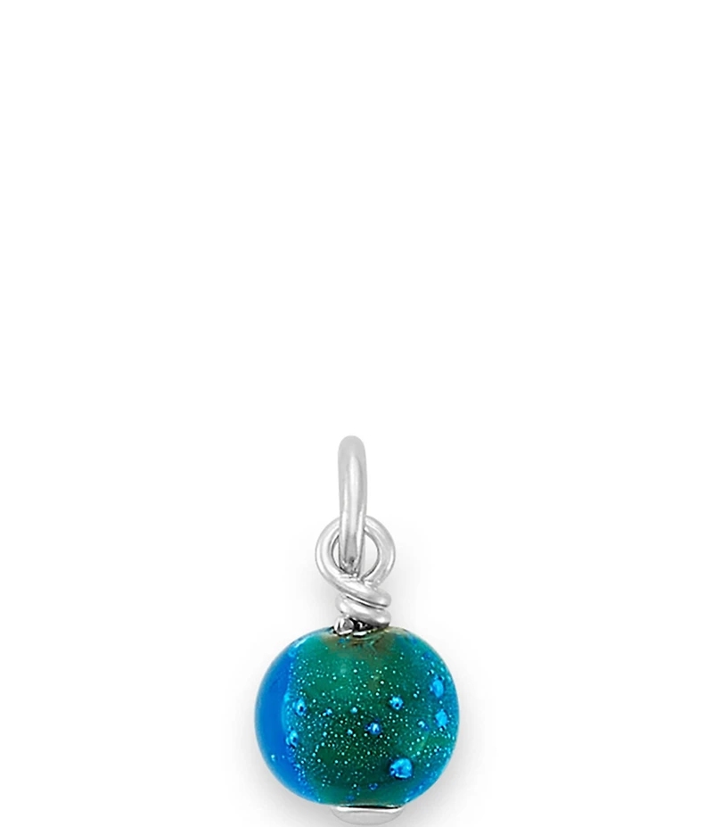 James Avery Glitter Mini Art Glass Bead Charm