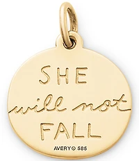 James Avery God Is Within Her 14K Charm