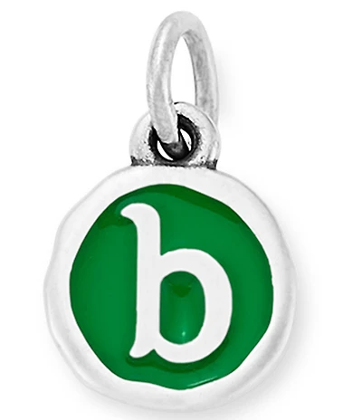 James Avery Green Enamel Initial Charm