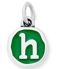 James Avery Green Enamel Initial Charm