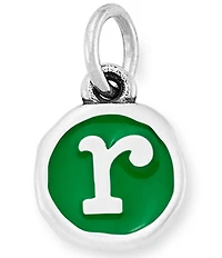 James Avery Green Enamel Initial Charm
