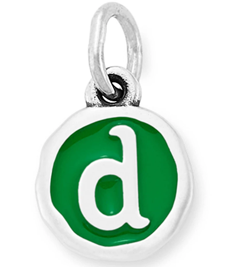 James Avery Green Enamel Initial Charm