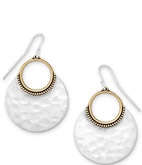 James Avery Hammered Eclipse Puffy Orbital Drop Earrings