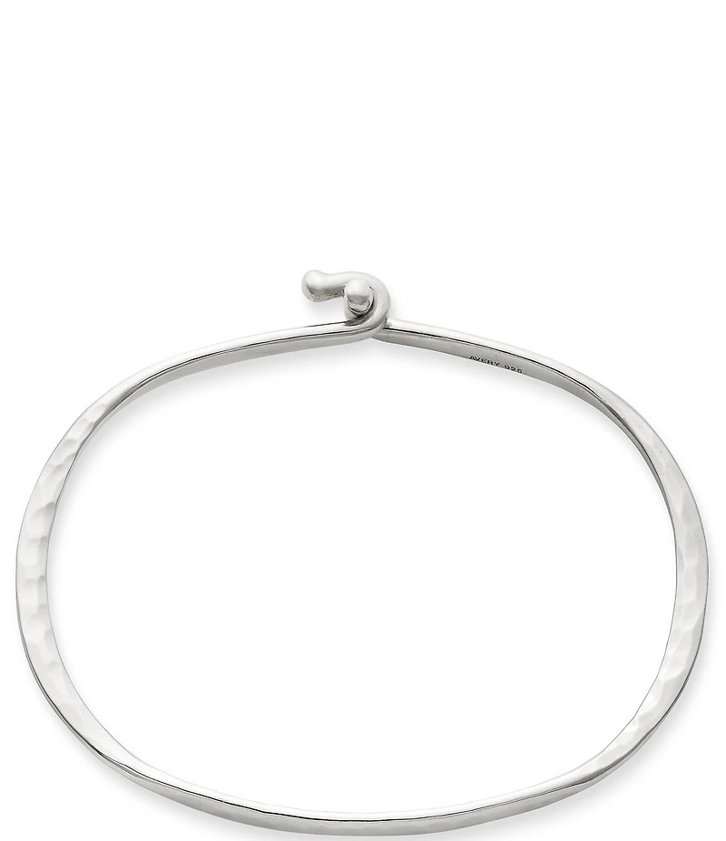 James Avery Hammered Sculptural Hook-On Bracelet