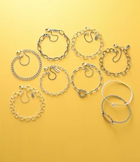 James Avery Hammered Sculptural Hook-On Bracelet