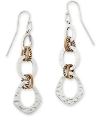 James Avery Hammered Linked Orbital Earrings