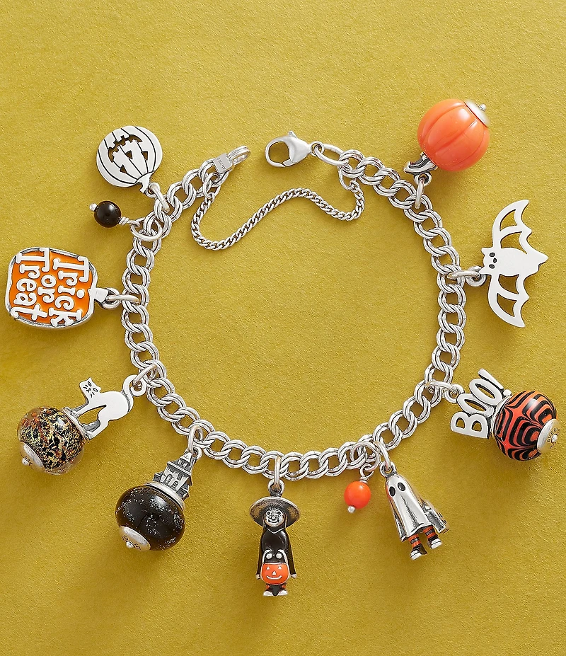James Avery Harvest Pumpkin Art Glass Charm