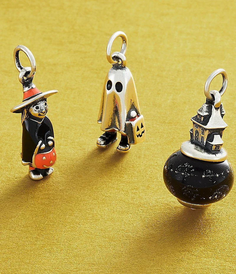 James Avery Haunted House Art Glass Charm