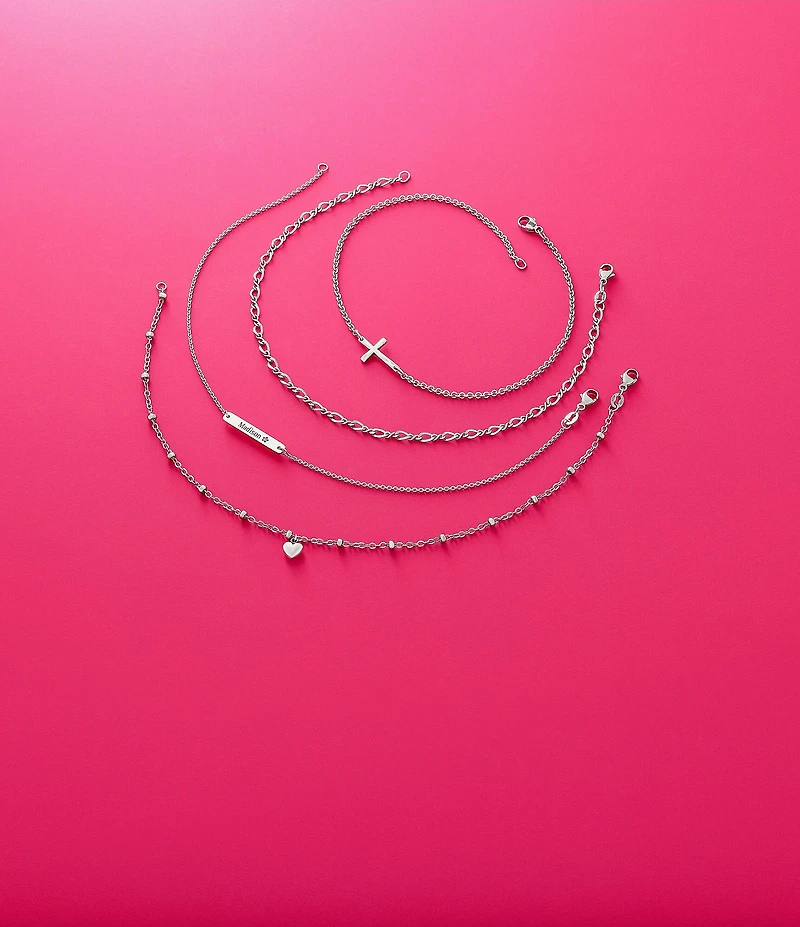 James Avery Heart Drop Ankle Bracelet