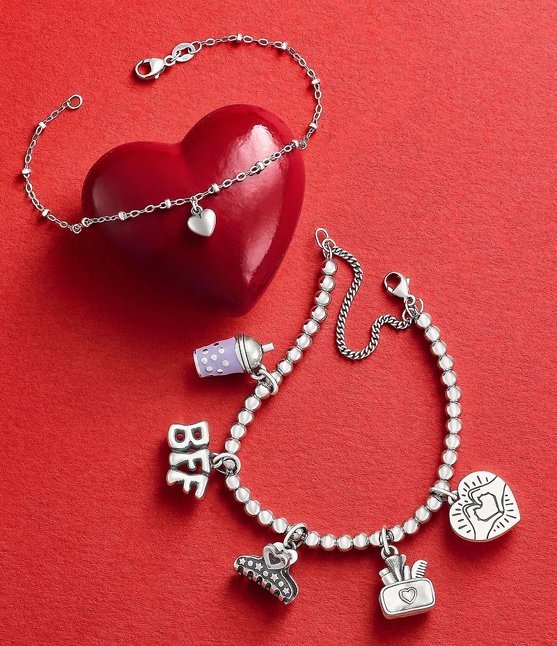 James Avery Heart Drop Ankle Bracelet