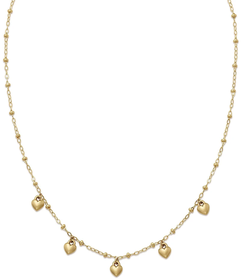 James Avery Heart Drops 14K Gold Necklace