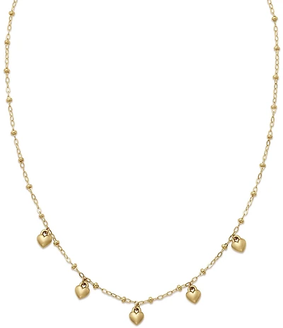James Avery Heart Drops 14K Gold Necklace