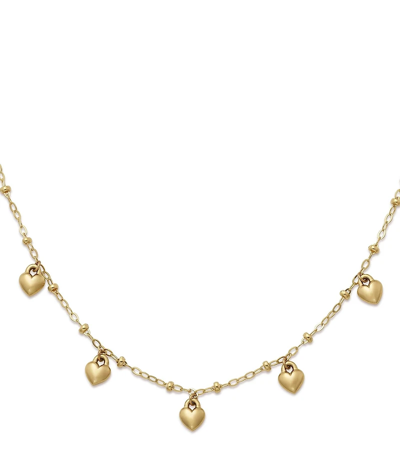 James Avery Heart Drops 14K Gold Necklace
