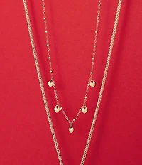 James Avery Heart Drops 14K Gold Necklace