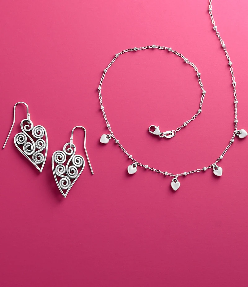 James Avery Heart Drops Necklace