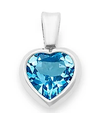 James Avery Heart Gemstone Charm