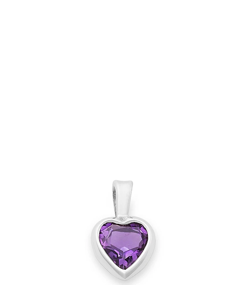 James Avery Heart Gemstone Charm