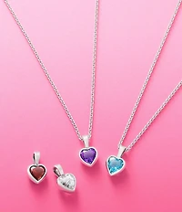James Avery Heart Gemstone Charm