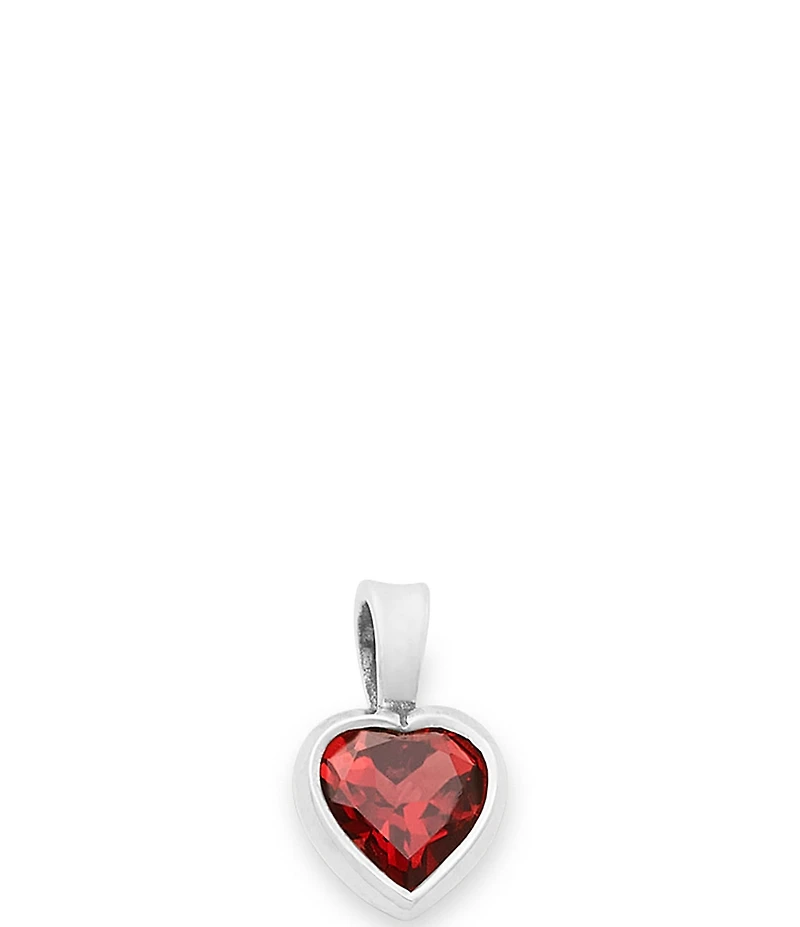 James Avery Heart Gemstone Charm