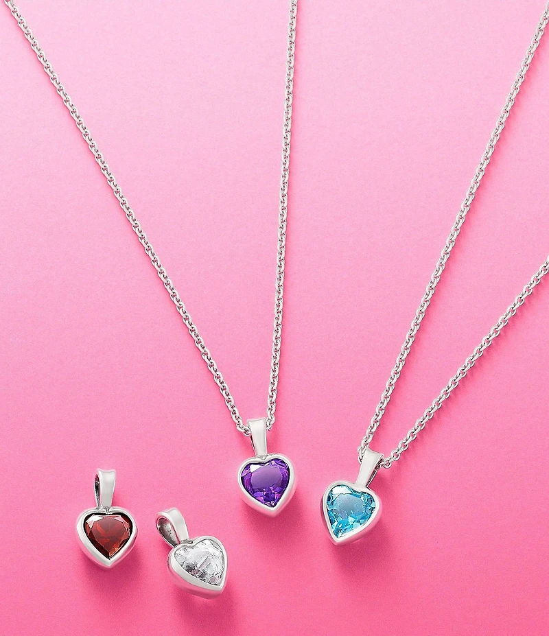 James Avery Heart Gemstone Charm