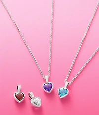 James Avery Heart Gemstone Charm