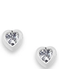 James Avery Heart Gemstone Stud Earrings
