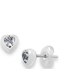 James Avery Heart Gemstone Stud Earrings