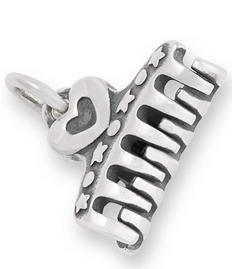 James Avery Heart Hair Clip Charm