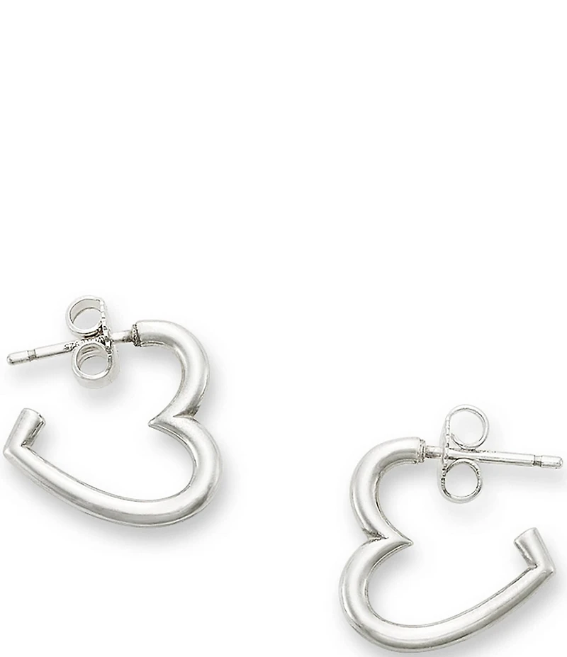 James Avery Heart Hoop Earrings