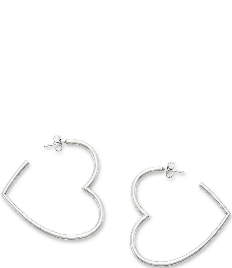 James Avery Heart Hoop Earrings