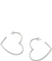 James Avery Heart Hoop Earrings