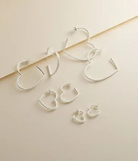 James Avery Heart Hoop Earrings