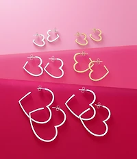 James Avery Heart Hoop Earrings