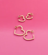 James Avery Heart 14K Gold Hoop Earrings