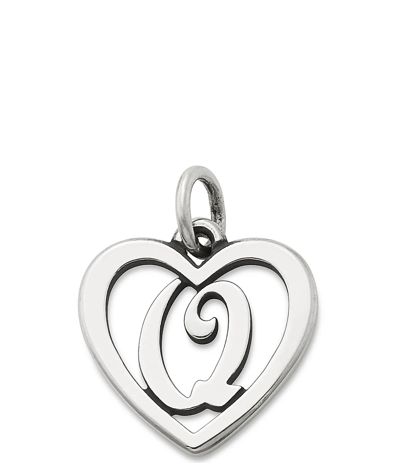 James Avery Heart Initial Charm
