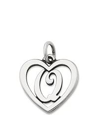 James Avery Heart Initial Charm