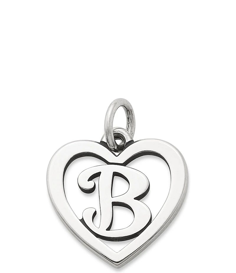 James Avery Heart Initial Charm