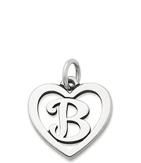 James Avery Heart Initial Charm