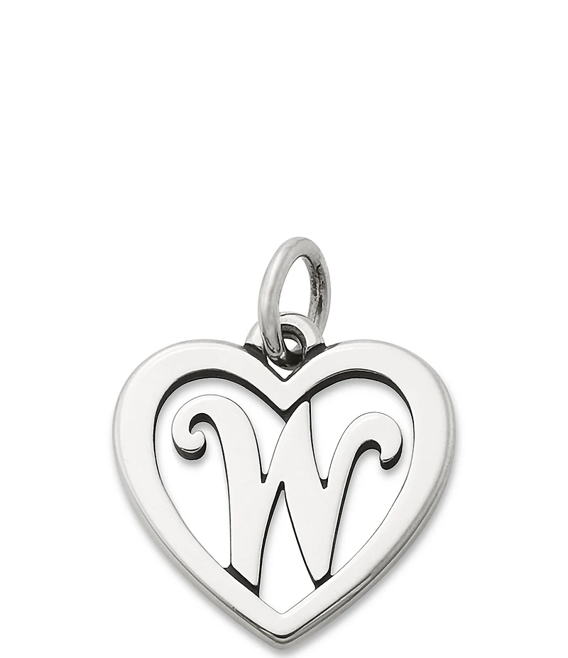 James Avery Heart Initial Charm