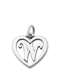 James Avery Heart Initial Charm