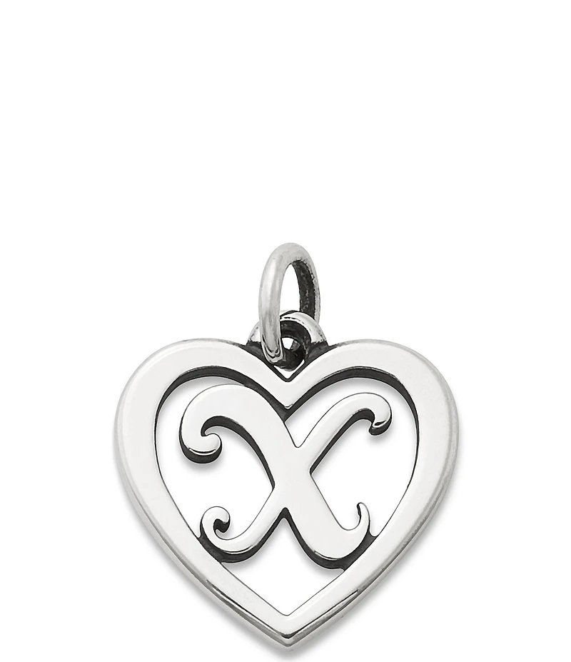 James Avery Heart Initial Charm