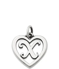 James Avery Heart Initial Charm