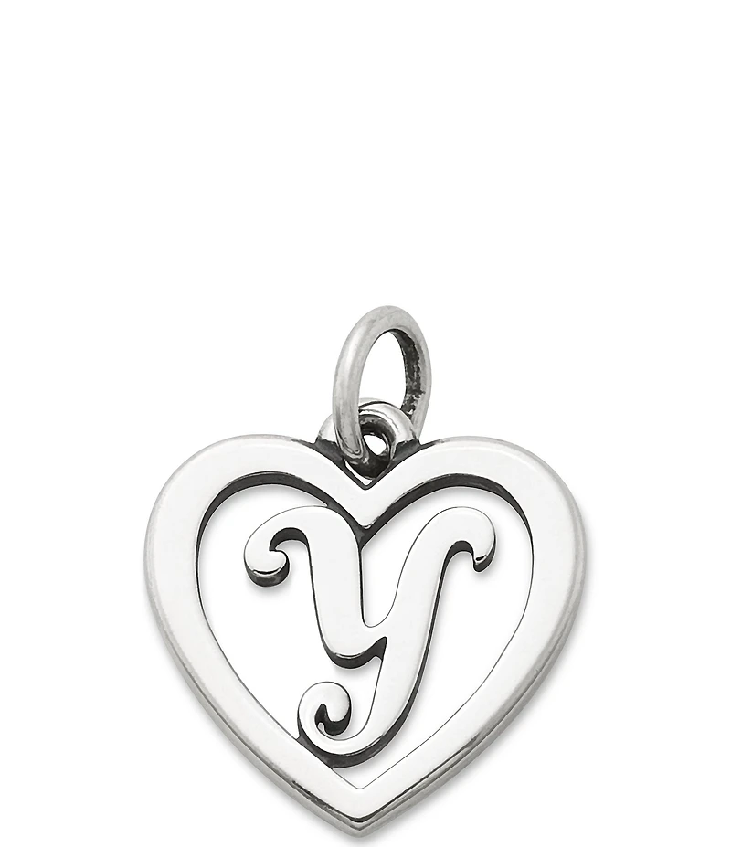 James Avery Heart Initial Charm