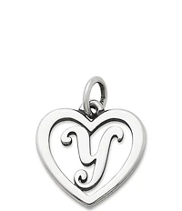 James Avery Heart Initial Charm