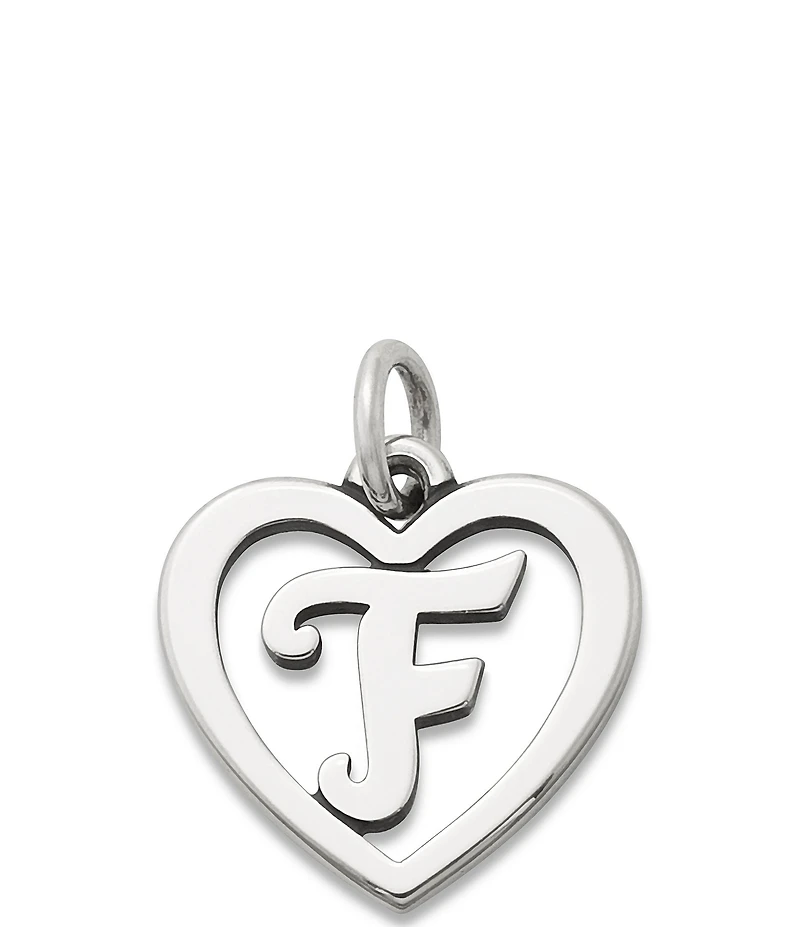 James Avery Heart Initial Charm