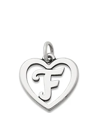 James Avery Heart Initial Charm