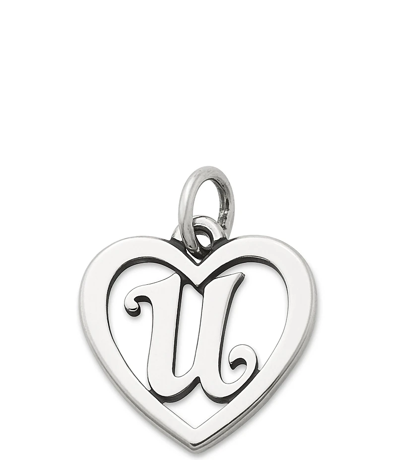 James Avery Heart Initial Charm