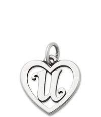 James Avery Heart Initial Charm